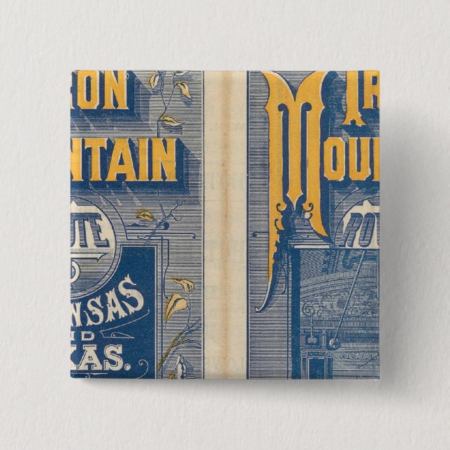 Iron Mountain Route 15 Cm Square Badge (Front)