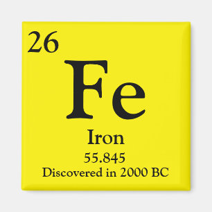 Iron Periodic Table Magnet