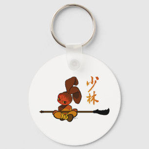 iron shaolin bunny kwan dao key ring