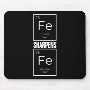 Iron Sharpens Iron Bible Verse Periodic Table Chri Mouse Pad