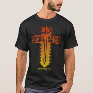Iron Sharpens Iron Christian Phi Rho Design T-Shirt