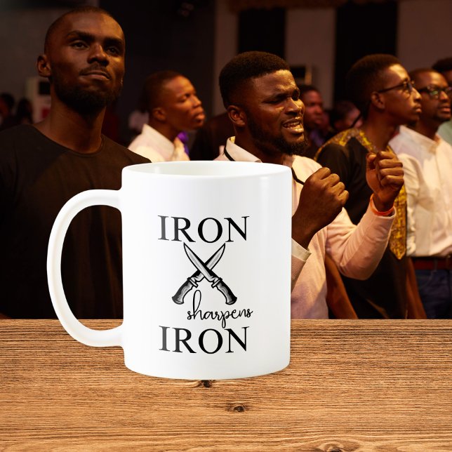 Iron sharpens Iron Knife Christian Coffee Mug (Creator Uploaded)