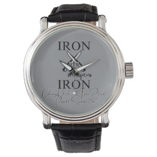 Iron sharpens Iron Knife Christian Watch