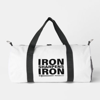 Iron Sharpens Iron - Proverbs 27:17 Duffel Bag
