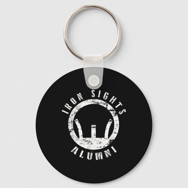 Iron Sights Alumni Boot Camp Shooting Marksmanship Key Ring (Front)