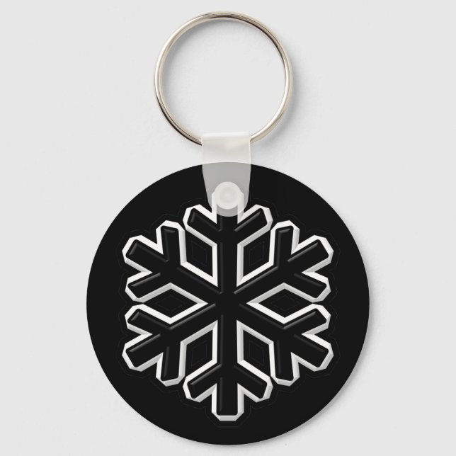 Iron Snowflake Key Ring (Front)