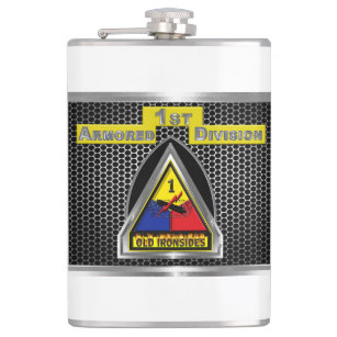 “Iron Soldiers” 1st Armored Division Hip Flask