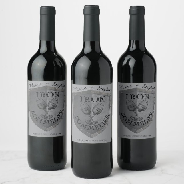 Iron Sommelier Wine Lover Label (Bottles)
