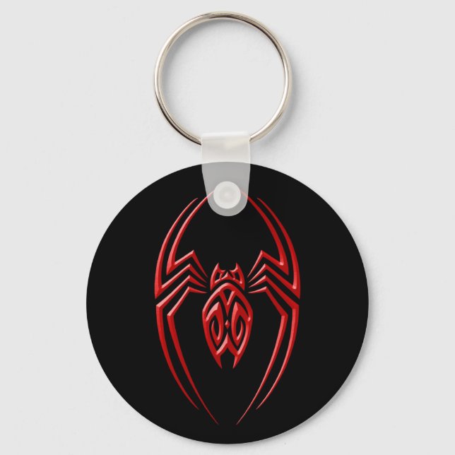 Iron Spider – Red and Black Key Ring (Front)