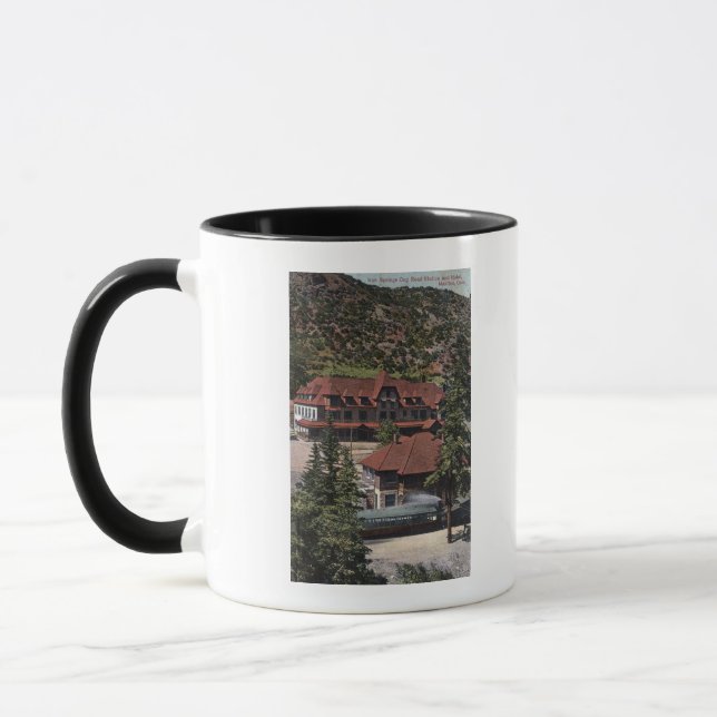 Iron Springs Cog Road Station & Hotel Mug (Left)