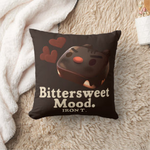 Iron T Bittersweet Mood: Dark Chocolate Cake Art Cushion