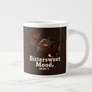 Iron T Bittersweet Mood: Dark Chocolate Cake Art Large Coffee Mug