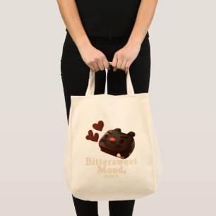 Iron T Bittersweet Mood: Dark Chocolate Cake Art Tote Bag