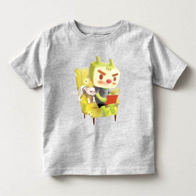 Iron T: Focus Mode On Cosy Reading Time Art Toddler T-Shirt (Front)