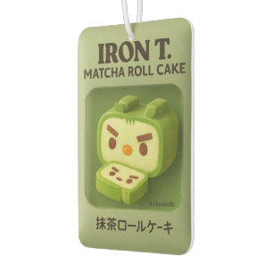 Iron T. Matcha Roll Cake: Japanese Snack Art Air F Car Air Freshener
