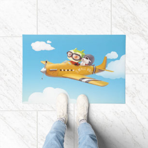 Iron T & Smile Pup: High Flying Adventure Doormat