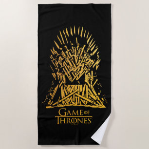 Iron Throne Icon Beach Towel