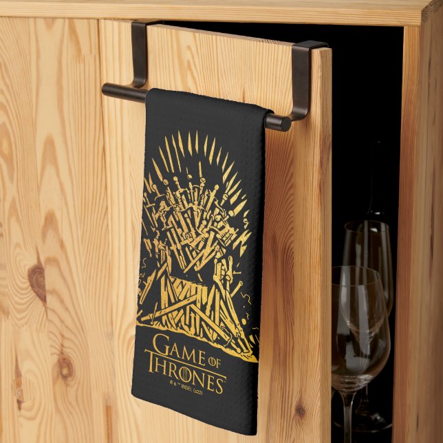 Iron Throne Icon Tea Towel (Thirds Fold)