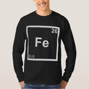 Iron Triathlete Fe Periodic System Swim Bike Run T-Shirt