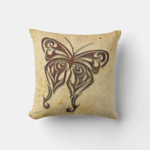 Iron Tribal Butterfly Cushion