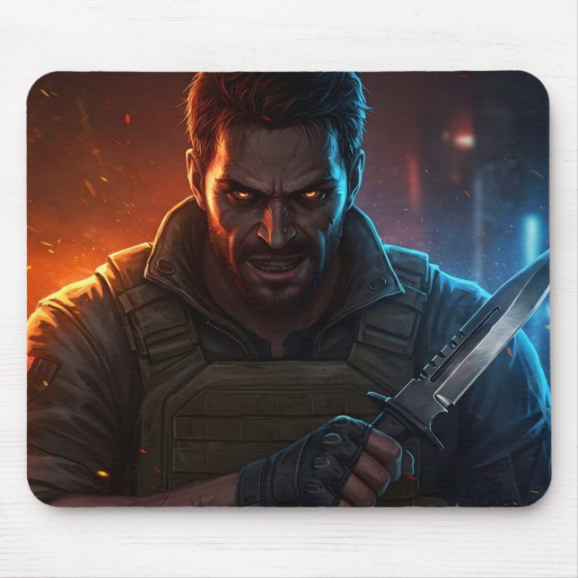 Iron Wolf Mouse Pad (Front)