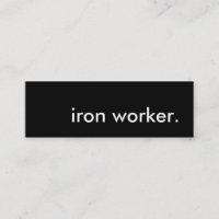 iron worker.