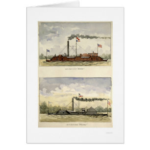 Ironclads Essex and Choctaw by Stouffer 1864