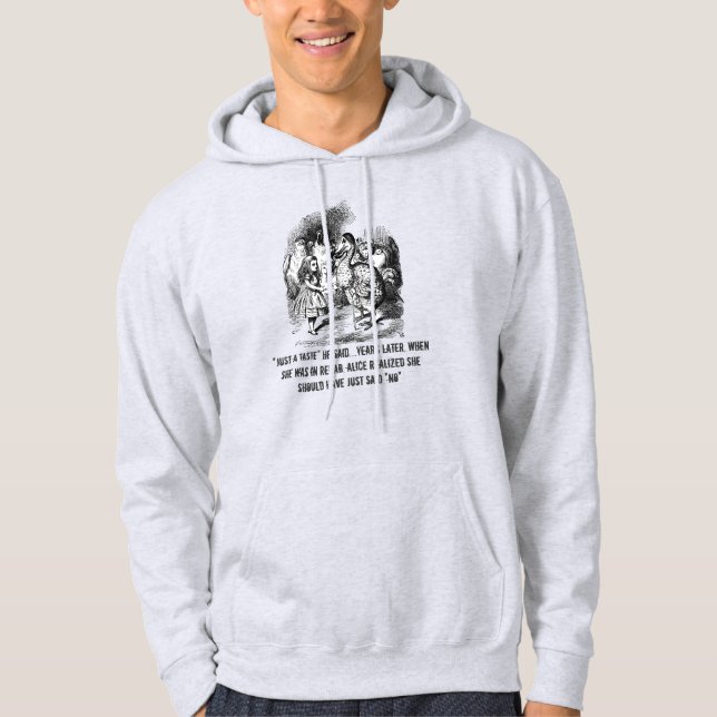 Ironic Alice (In Wonderland) Rehab  Hoodie (Front)
