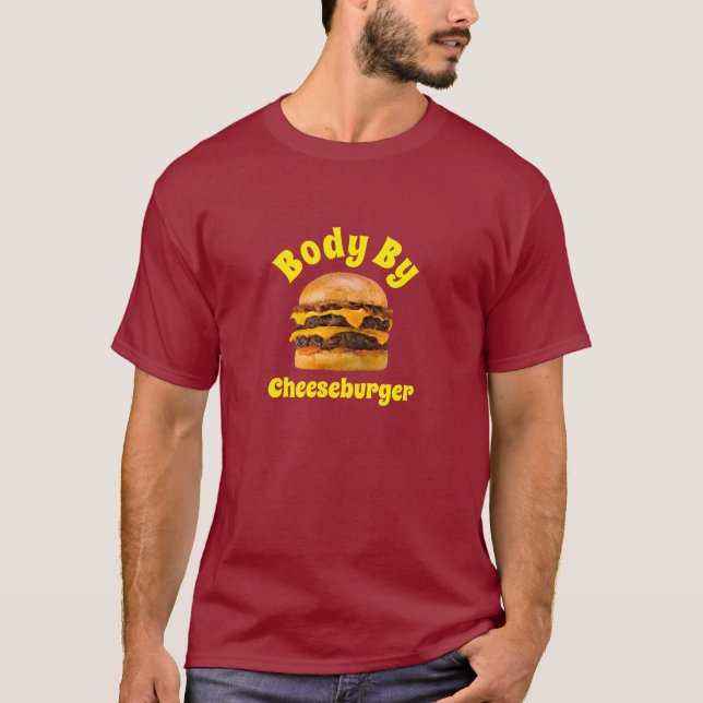 Ironic Body By Cheeseburger T-Shirt (Front)