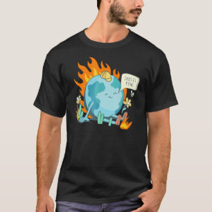 Ironic Climate Change Statement This Is Fine T-Shirt