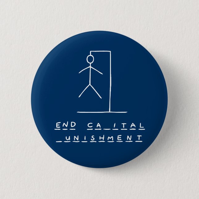 Ironic Hangman 6 Cm Round Badge (Front)