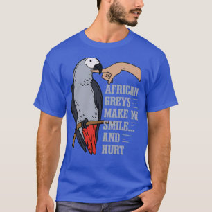 Ironic Saying Cute Angry African Grey Parrot T-Shirt