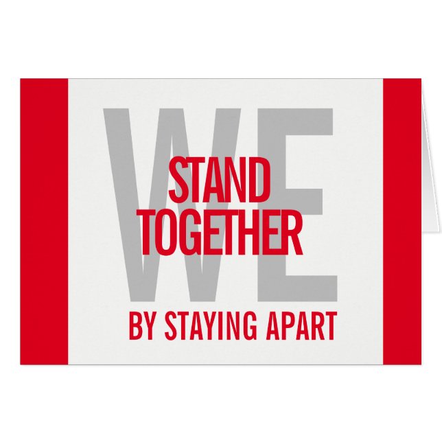 Ironic We Stand Together By Staying Apart (Front Horizontal)