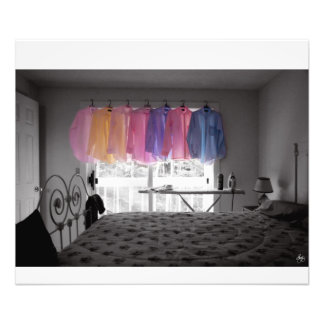 Ironing Adds Colour to a Room Photo Print