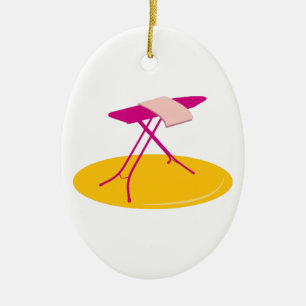 Ironing Board Ceramic Tree Decoration