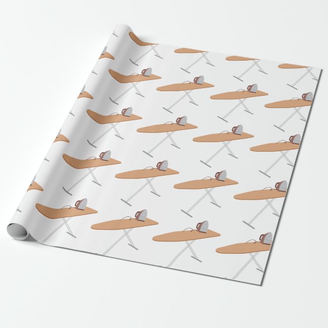 Ironing Board Wrapping Paper (Unrolled)