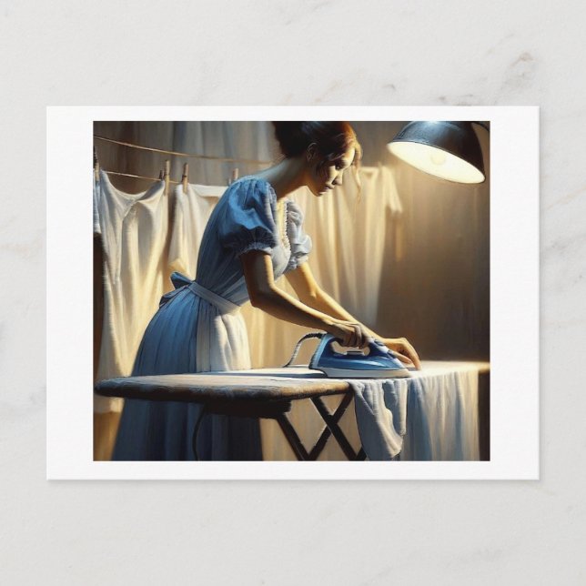 Ironing Day,  Postcard (Front)