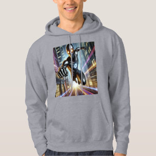 Ironman Futuristic City Rush Hoodie – Neon Hero