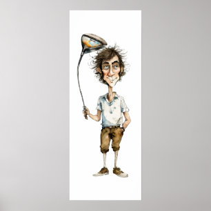 Ironman  Golf Art Print