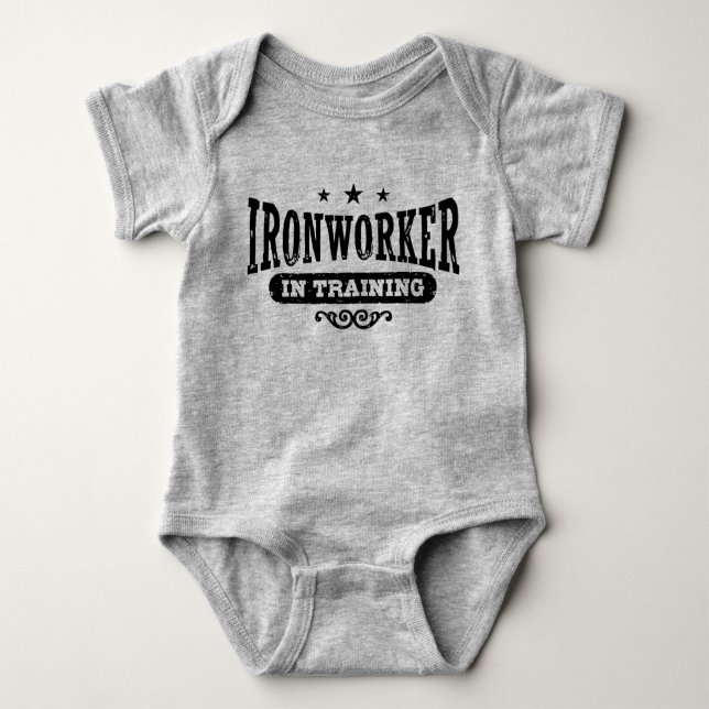 Ironworker In Training Baby Bodysuit (Front)