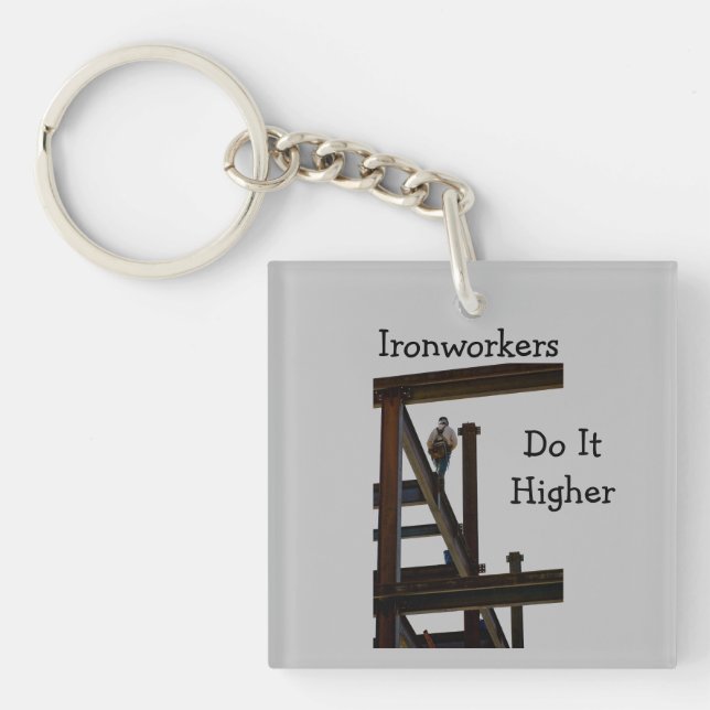 Ironworkers Get High Key Ring (Front)