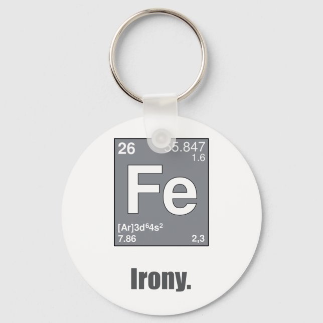 Irony Key Ring (Front)