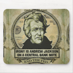 Irony on A Central Bank Note Mousepad