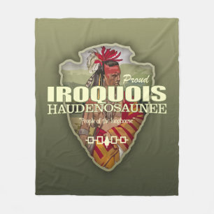 Iroquois (arrowhead) fleece blanket