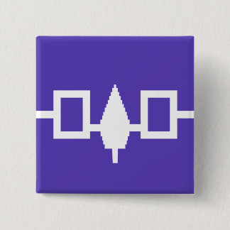 Iroquois Confederacy flag 15 Cm Square Badge