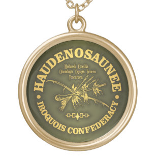 Iroquois Confederacy (Haudenosaunee) Gold Plated Necklace