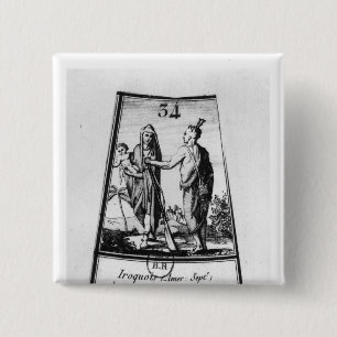 Iroquois Indians 15 Cm Square Badge