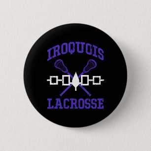 Iroquois Lacrosse Lax Sticks Iroquois Nation Flag  6 Cm Round Badge
