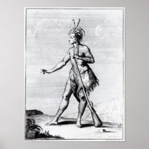 Iroquois Man, inhabitant of Canada Poster