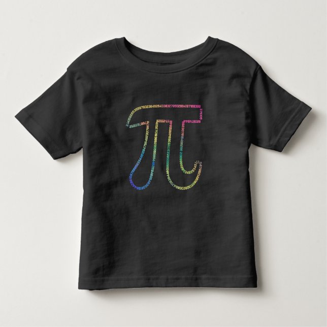 Irrational number Pi Day 3.14 Math Colourful Toddler T-Shirt (Front)